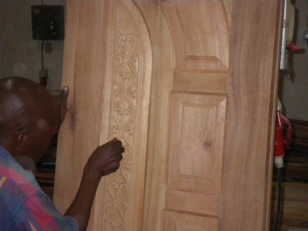 Man carving