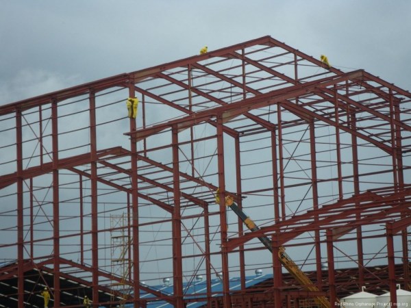 Part of  a new steel manufacturing plant being built on the Mombasa Road.