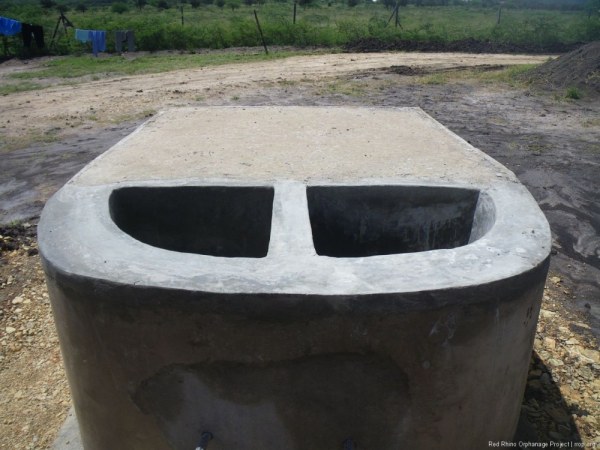 Our lovely, to my eyes, completed tank stand and washing basins.