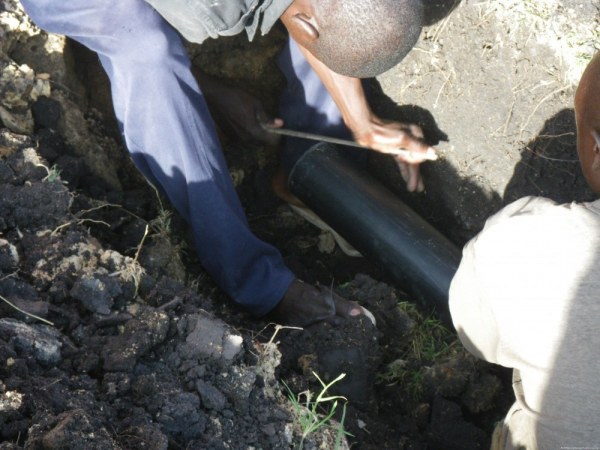 rain collection pipes