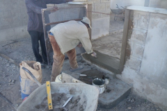 And Peter the mason has finished cementing in place the door that Peter the welder finished making yesterday.