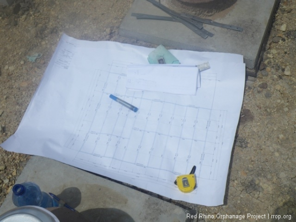 This is the plan that the guys from H-Tess use to construct the sub-flooring of the childrens' houses.