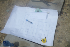 This is the plan that the guys from H-Tess use to construct the sub-flooring of the childrens' houses.