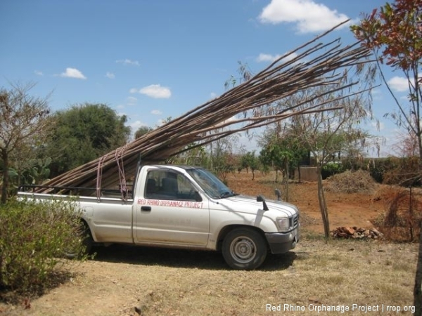 I came back with 40 gum tree poles, 150\' of 1\"x8\" boards, 75\' of 1\"x3\" boards, 76\' of 2\"x2\" s, and 25\' of 2\"x4\"s.