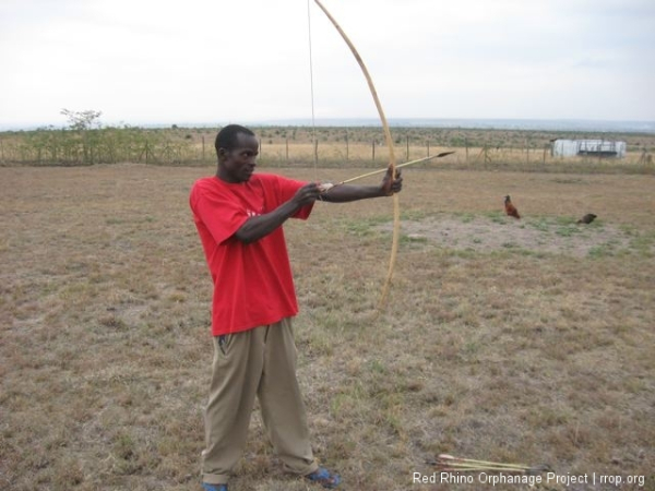 The new Masai bow and arrows.