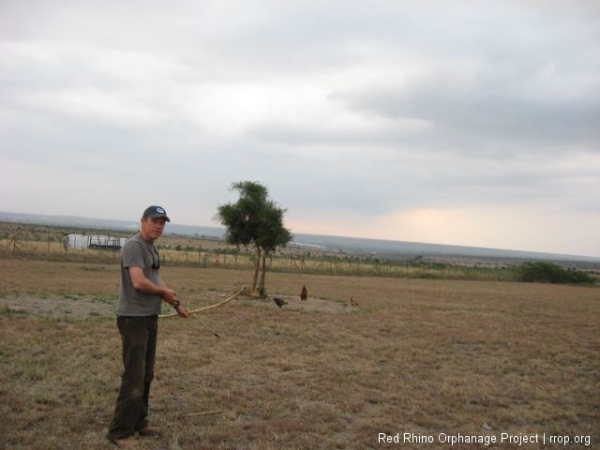 The old mzungu Masai with the bow and arrows.