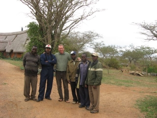 All the proud fathers. Moses, Joseph, DWS, Joseph Wambua, the newly hired construction foreman, Benson, and Tony. Gilbert is behind the camera.