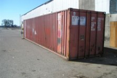 This 40' container may look a little forlorn here, just sitting around with nothing to do.
