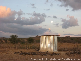 Full moon over the outhouse -- Good night all