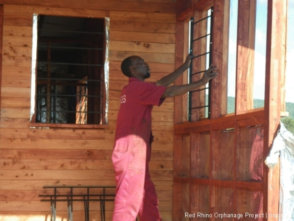 The houses were getting their security windows.