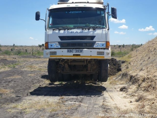 and usually won the battle, lifting the front wheels of this very big truck about a foot and a half of the ground when it tried to leave.