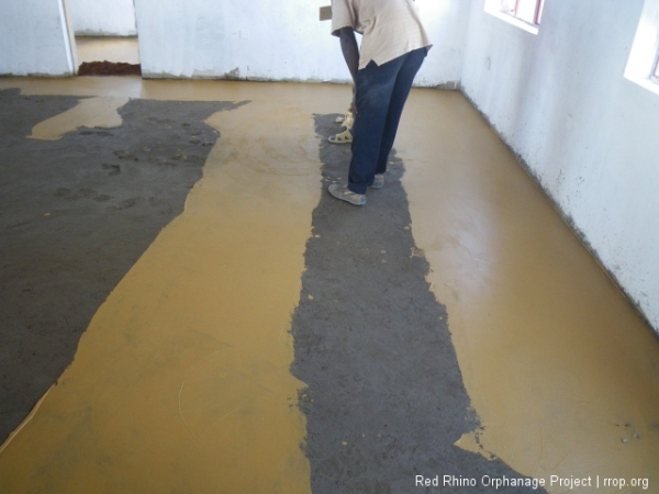 Frosting the big room.