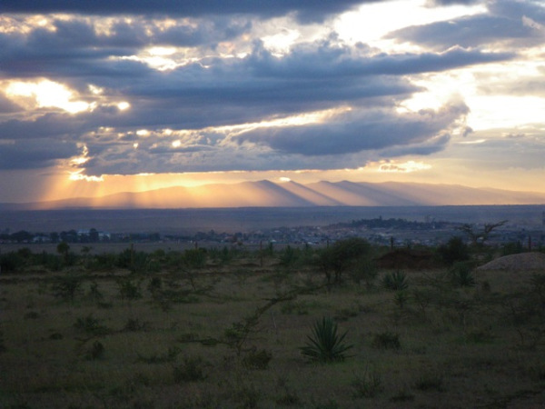 but, maybe, in that same moment Josephine thought, "It must be west, in the  Ngong Hills." Then ok.