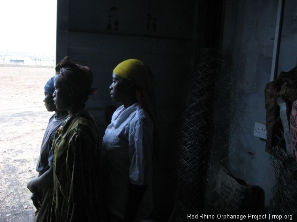 The women, waiting for the weather break.