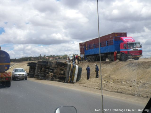 Today's overturned trucks. 1.