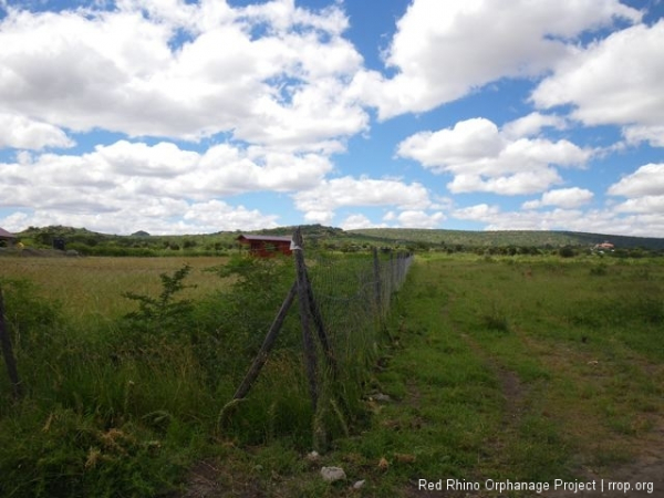 This is the first corner of the property. The one on the bottom right of the map. The building in the distance is the Wooden House on the top right hand corner of the map. More about that later.