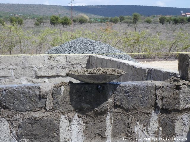 A kirai full of mortar.