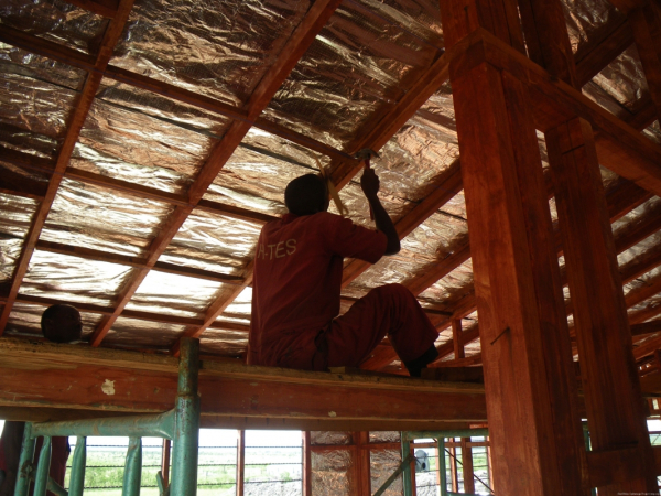 The next few photos show the progress of the houses.