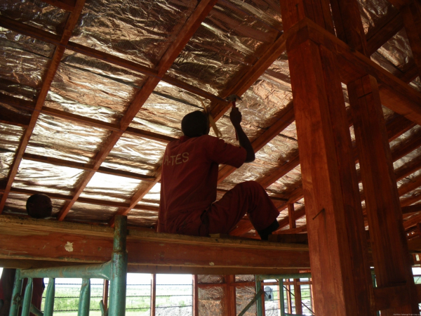 The next few photos show the progress of the houses.