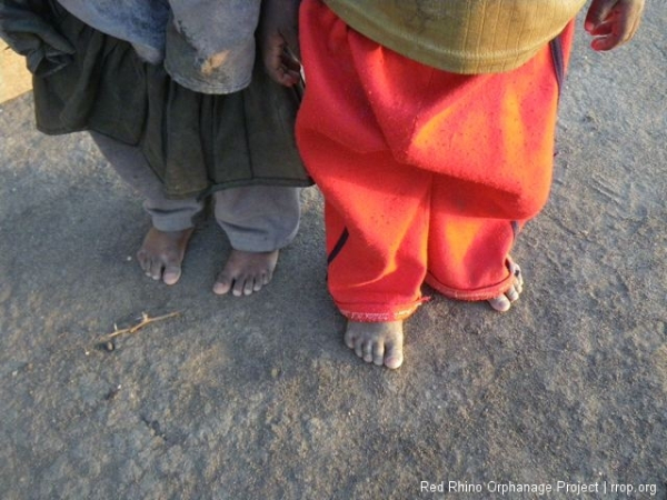 Here's Josephine and Anton. The late sun putting a blaze on Anton's red sweats.