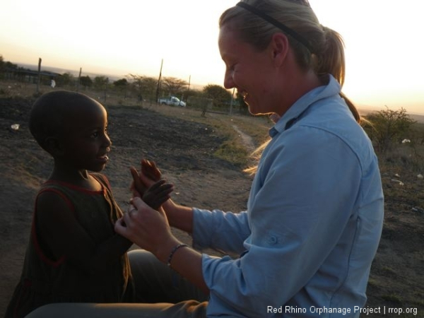 Nduko came running down the path when she saw us and jumped up into my arms. I carried her the rest of the way. Brit took over from there.