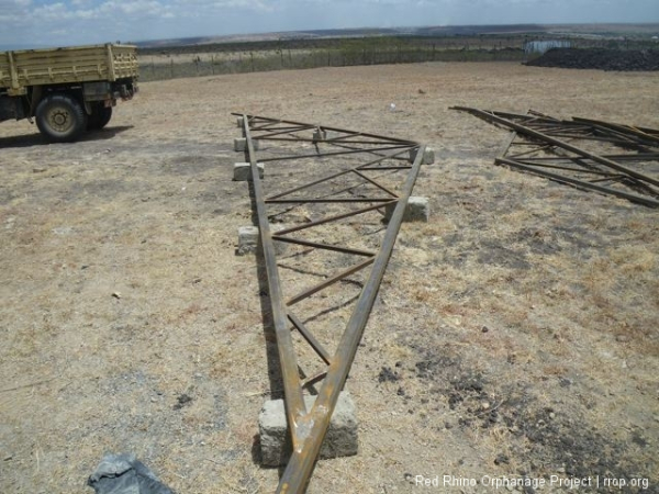 Where it will be sanded and painted with Crown Red Oxide paint, the good stuff, from Gohaps Hardware in Kitengela,