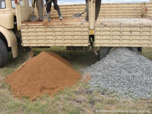 The two great pyramids of Lukenya. Sand and Ballast.